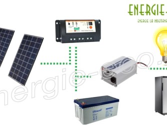 Kit Fotovoltaic 390W MPPT 220V Invertor Samlex 700W 12V